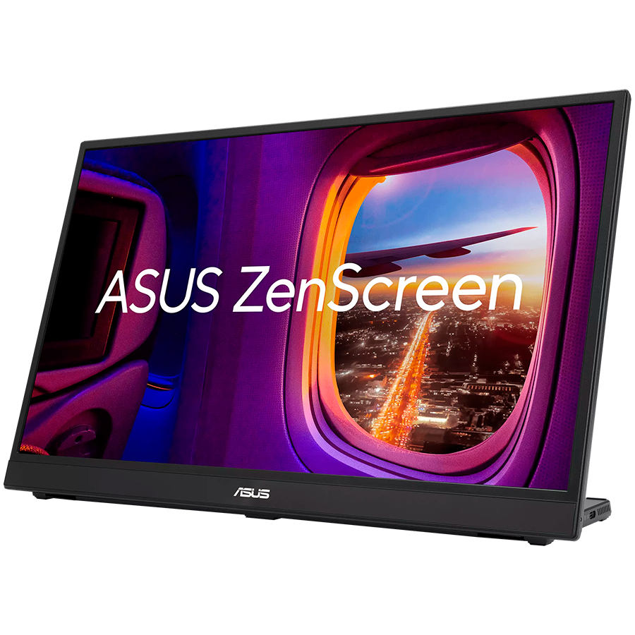 ASUS ZenScreen MB17AHG prenosni monitor - 17" (17.3" viewable) FHD (1920 x 1080) IPS panel, 144 Hz, SmoothMotion technology, L-shaped kickstand, tripod, USB Type-C, HDMI, Flicker Free, Low Blue Light, FSC