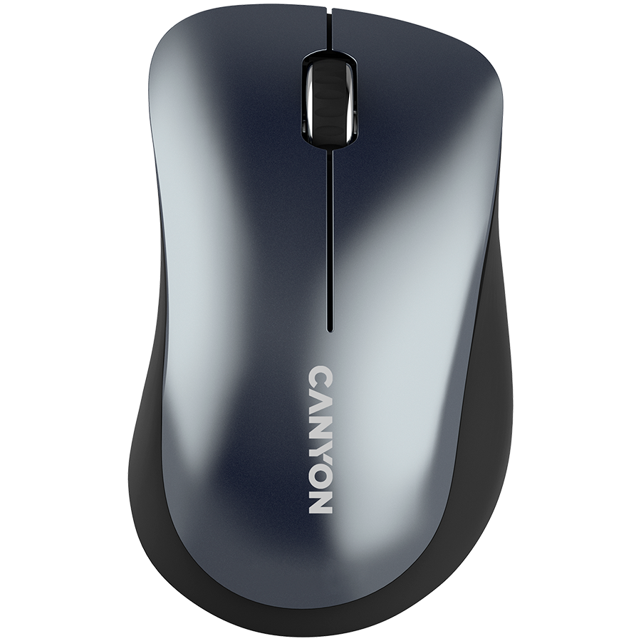CANYON MW-11, 2.4 GHz Wireless mouse,with 3 buttons, DPI 1200, Battery:AAA*2pcs,Black,67*109*38mm,0.063kg