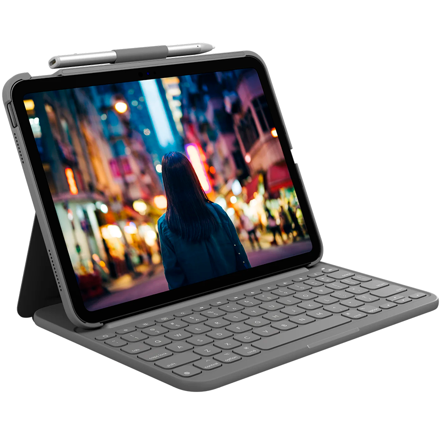LOGITECH Slim Folio for iPad (10th gen) - GREY - US INT'L