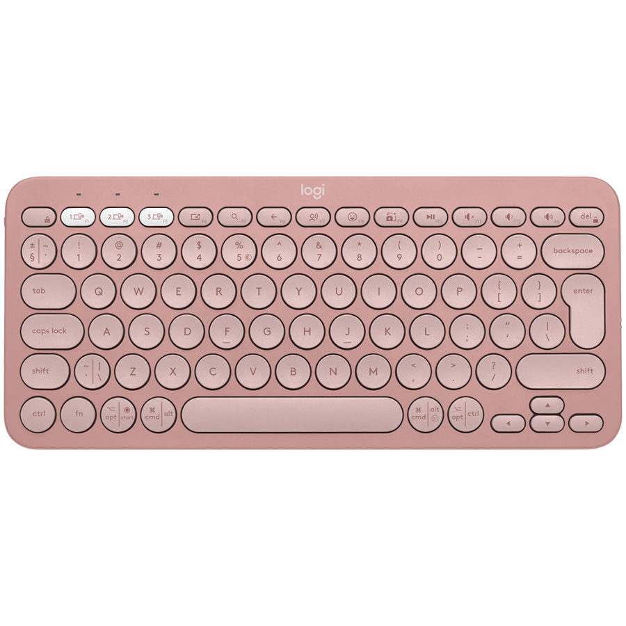 LOGITECH K380 for MAC Multi-Device Bluetooth Keyboard - ROSE - NORDIC