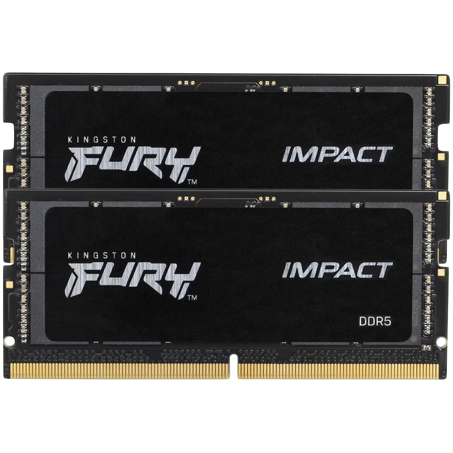 Kingston DRAM 32GB 6000MT/s DDR5 CL38 SODIMM (Kit of 2) FURY Impact XMP