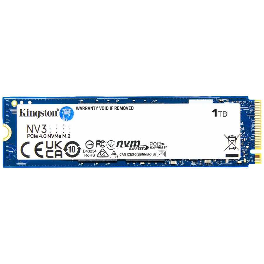 SSD|KINGSTON|NV3|1TB|M.2|PCIE|NVMe|3D NAND|Write speed 4000 MBytes/sec|Read speed 6000 MBytes/sec|TBW 320 TB|MTBF 200000 hours|SNV3S/1000G
