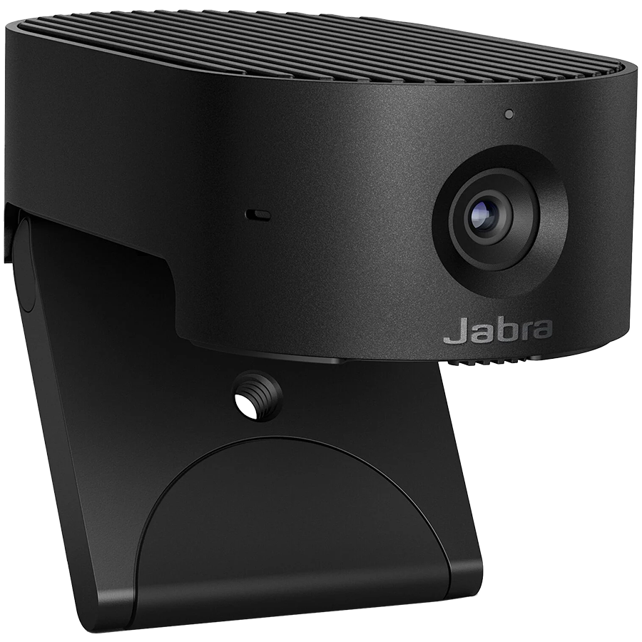 JABRA PanaCast 20, Premium AI-powered 4K Ultra HD video quality, AI-driven Intelligent Zoom, Intelligent Lighting Optimization, P-n-P, Powerful on-board AI processor, Integrated privacy cover, Clips to any monitor, with protective case, Plug&Play