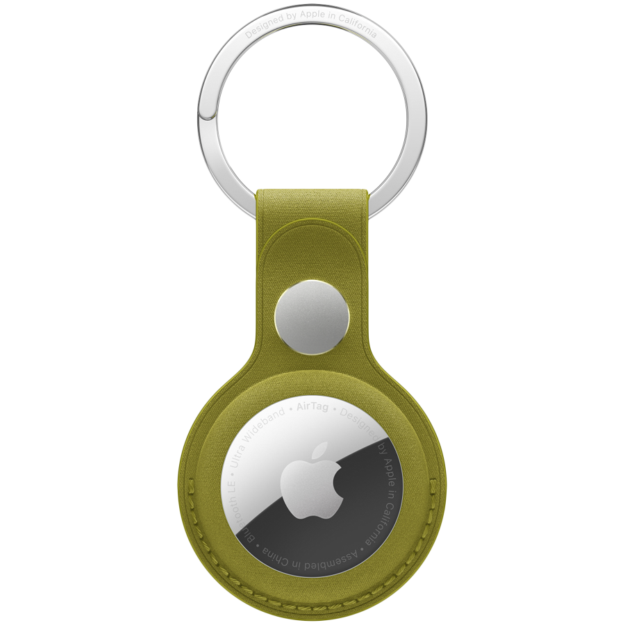AirTag FineWoven Key Ring - Chartreuse,Model A3363