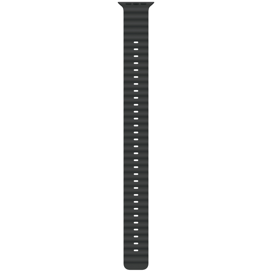 49mm Black Ocean Band Extension - Natural Titanium Finish