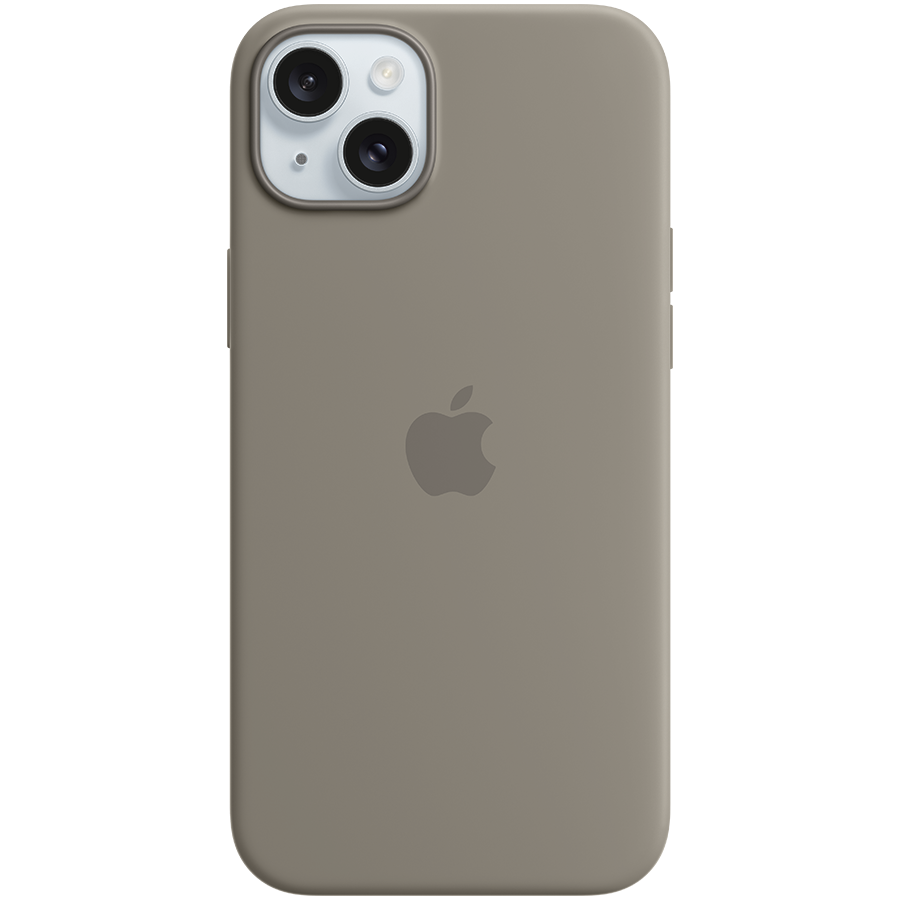 iPhone 15 Plus Silicone Case with MagSafe - Clay,Model A3124