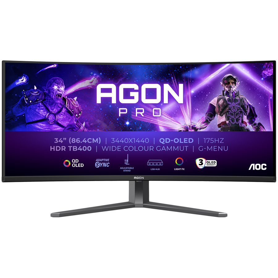 AOC 34" GON PRO  Curved Monitor, AG346UCD