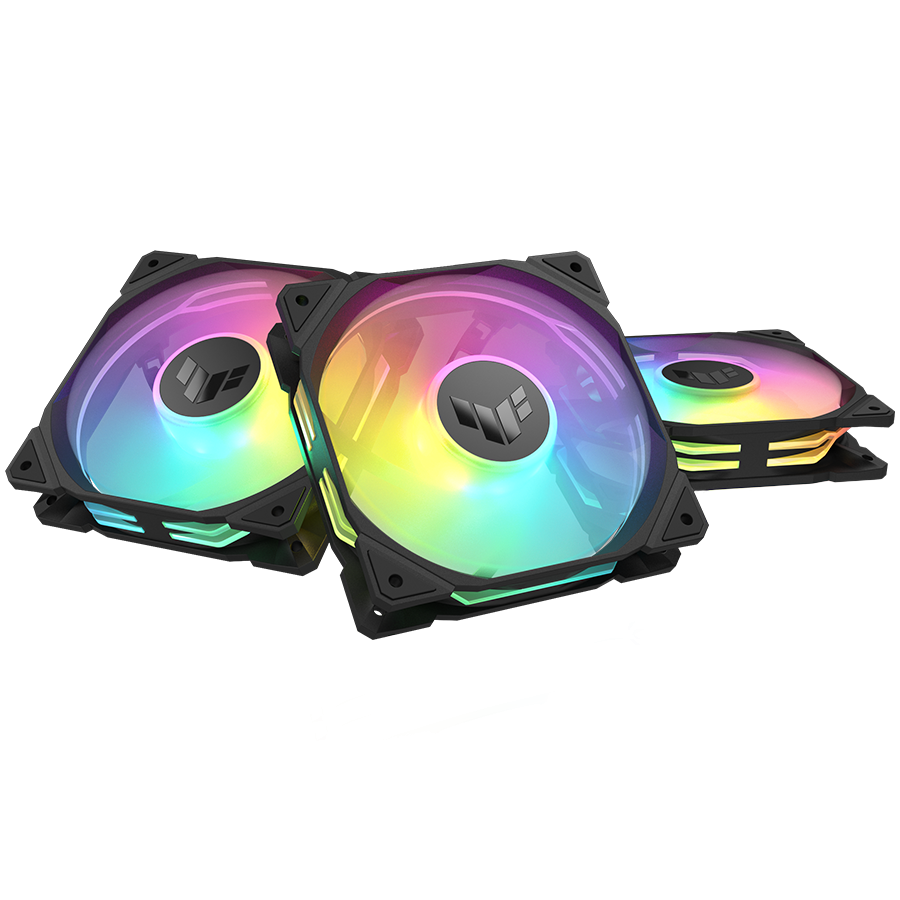 ASUS TUF Gaming TR120 ARGB Reverse ventilatorji, 3x 120mm PWM, črni