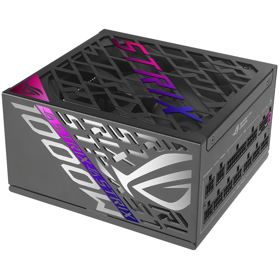 ASUS ROG Strix 1000W Platinum modularni napajalnik, ATX 3.1 kompatibilen, 80 PLUS Platinum, 10 let garancije