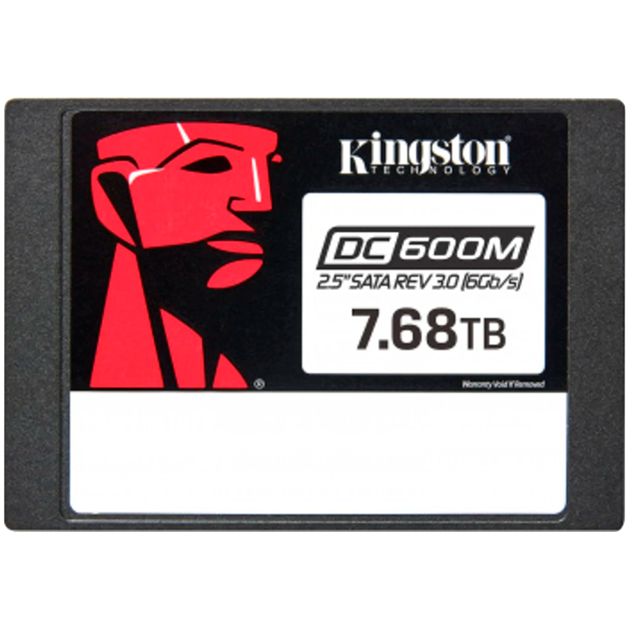 SSD|KINGSTON|14016xTBW rating|MTBF 2000000 h|Read speed 560 MB/s|Write speed 530 MB/s|Serial ATA III|2.5"|7680 GB|DC600M|SEDC600M/7680G