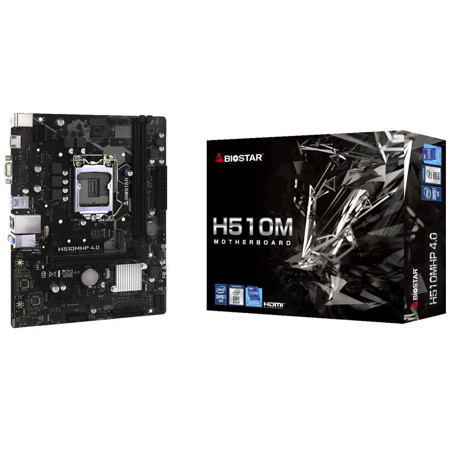 BIOSTAR MB H470 Socket 1200 2 x DDR4 4 x SATA III 1x M.2 1 x HDMI Port 1 x VGA Port Micro ATX