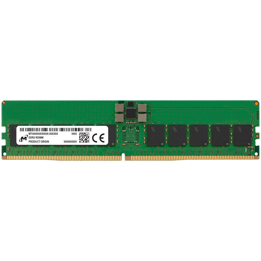 Micron DDR5 RDIMM 32GB 1Rx4 4800 CL40 (16Gbit) (Single Pack)