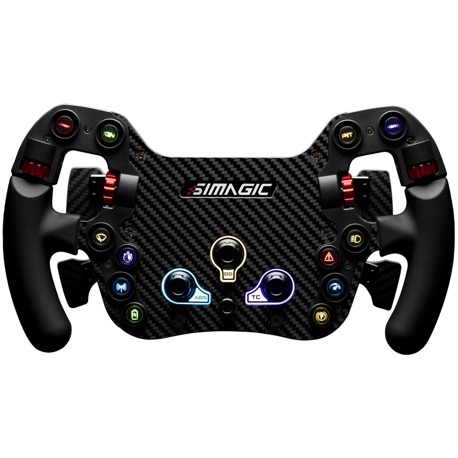 SIMAGIC FX Steering Wheel, Carbon Fiber, Shifter & Clutch Paddles. S204