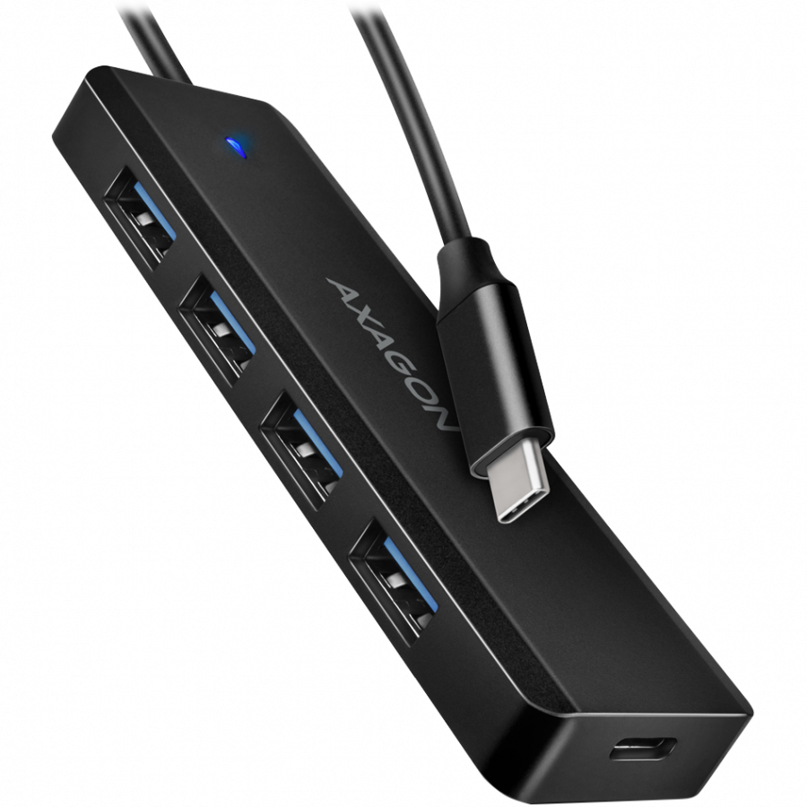 I/O HUB USB-C TRAVEL/0.19M HUE-C1C AXAGON