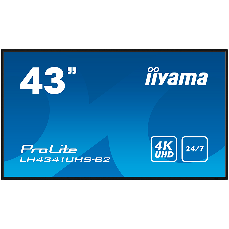 IIYAMA Prolite LH4341UHS-B2 LFD - 108 cm (42.5"), 4K UHD (3840x2160), IPS, 8ms, 500 cd/m²