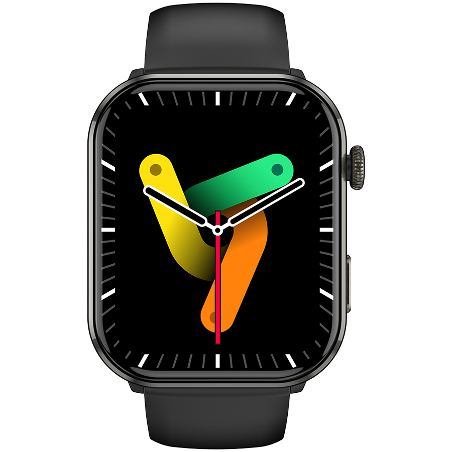 Blackview R60, 1.96-inch Amoled 410x502, 800mAh Battery, 24-hour SpO2 Detection + Heart Rate Monitoring, Calls and SMS notification, Compass, IP68, Black