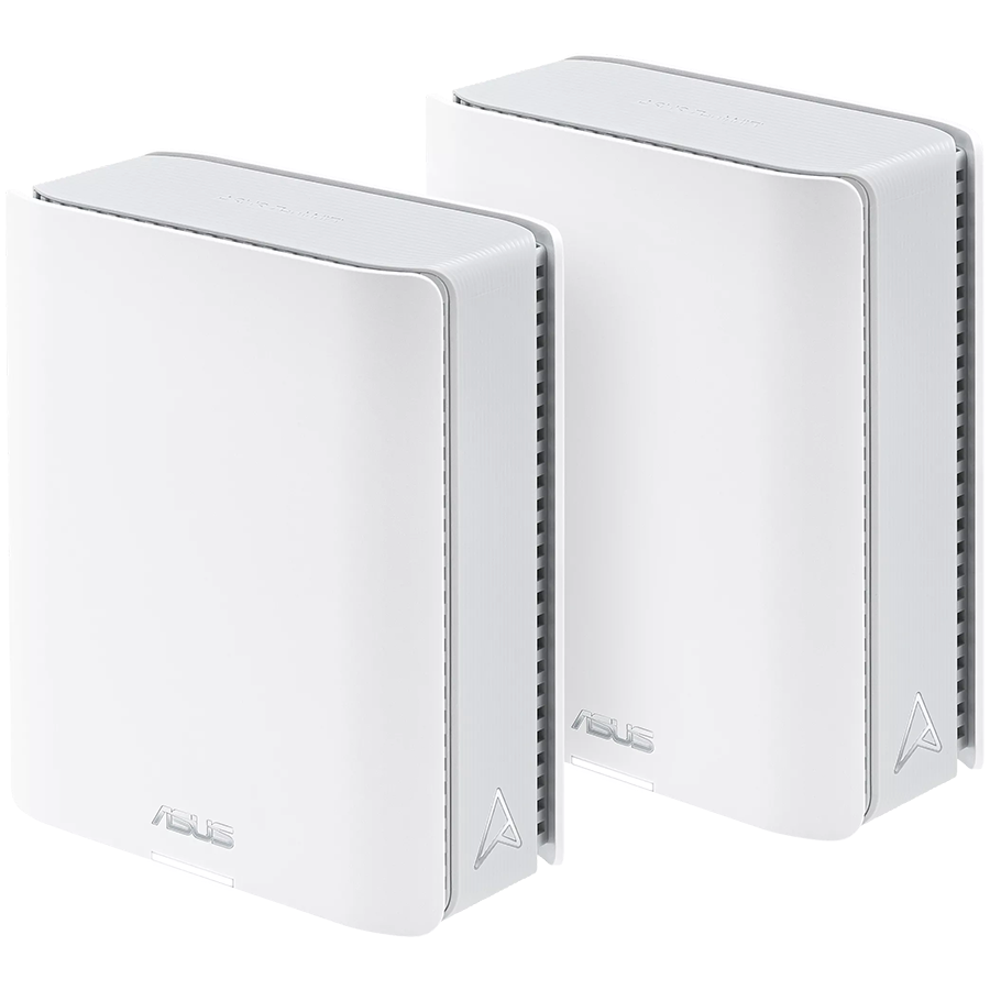 ASUS ZenWiFi BT10 (2-paket) BE18000 Tri-band WiFi 7 (802.11be) Mesh sistem, pametni AiMesh, 6 GHz WiFI, dvojna 10G porta, napredna omrežna varnost, starševski nadzor