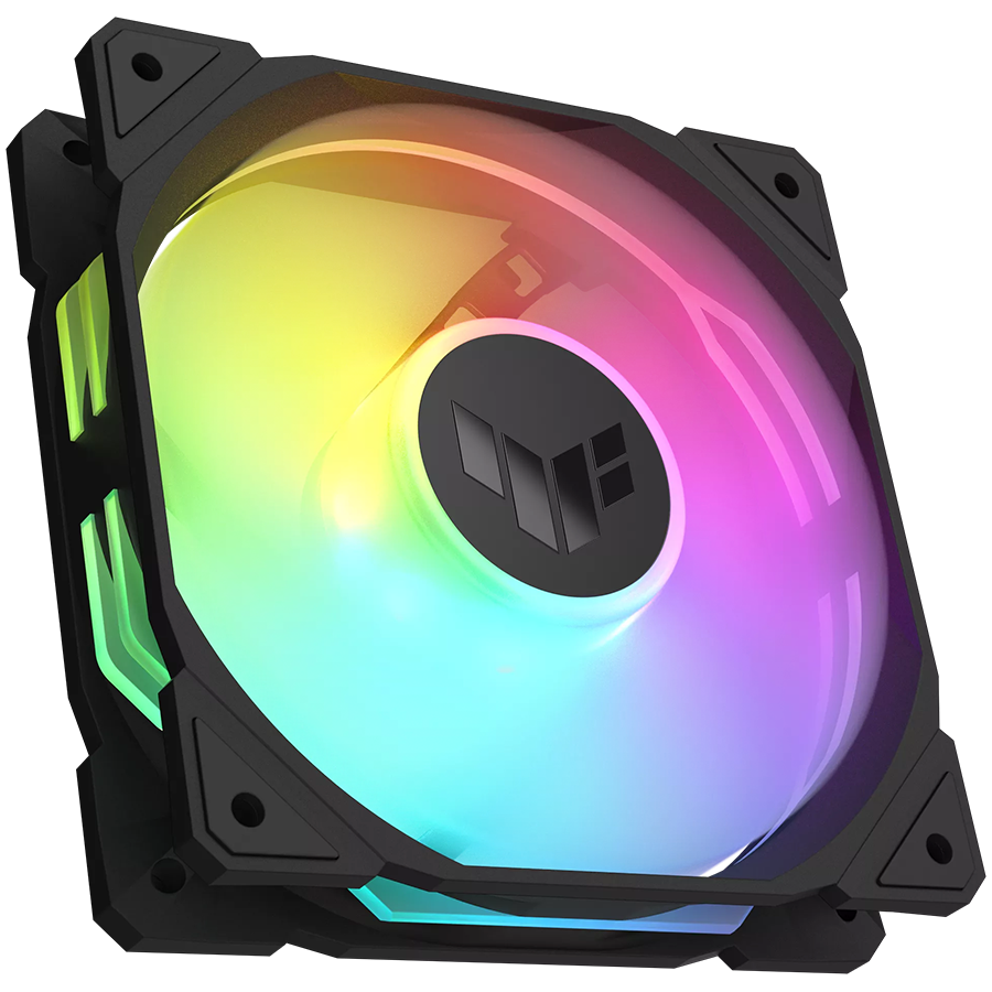 ASUS TUF Gaming TR120 ARGB ventilator, 120mm PWM, črn