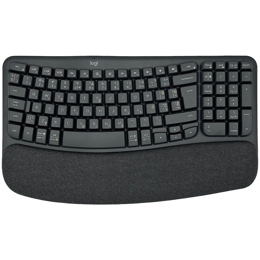 LOGITECH Wave Bluetooth ergonomic keyboard - GRAPHITE - US INT'L
