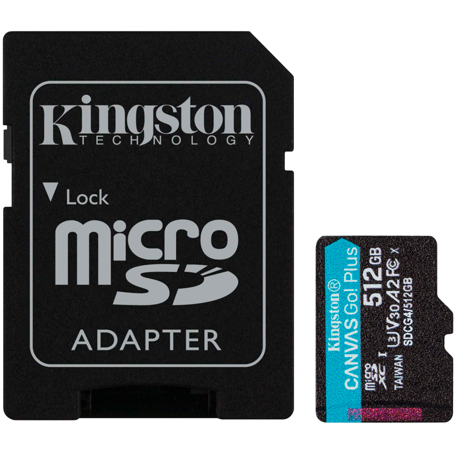 MEMORY MICRO SDXC 512GB UHS-I/W/A SDCG4/512GB KINGSTON