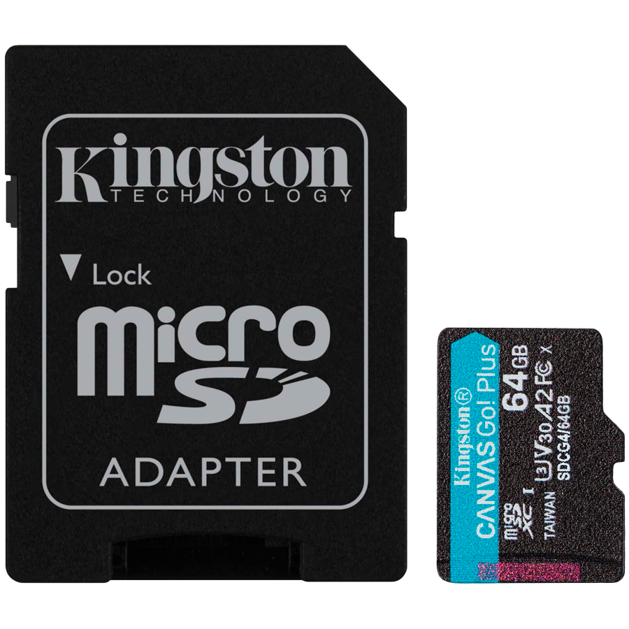 MEMORY MICRO SDXC 64GB UHS-I/W/ADAPTER SDCG4/64GB KINGSTON