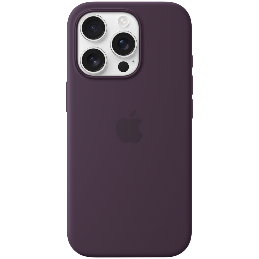iPhone 16 Pro Silicone Case with MagSafe - Plum,Model A3315