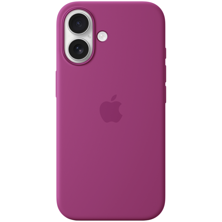 iPhone 16 Silicone Case with MagSafe - Fuchsia,Model A3313