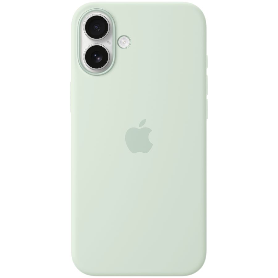 iPhone 16 Plus Silicone Case with MagSafe - Aquamarine,Model A3314