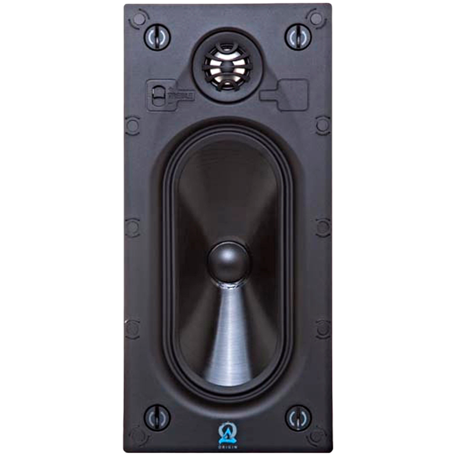 Origin Acoustics C65EX Explorer Rectangular In-Wall 2-Way with 4x8'' IMG Woofer, Pivoting Aluminum Tweeter
