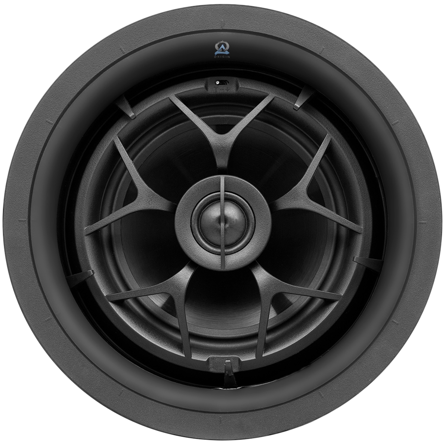 Origin Acoustics D65EX Explorer Fully Pivoting 2-Way In-Ceiling with 6.5'' IMG Woofer, Aluminum Tweeter