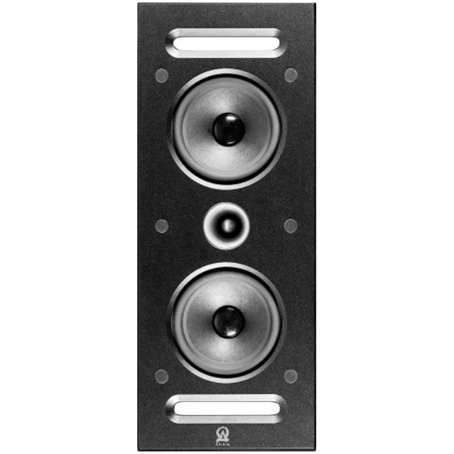 Origin Acoustics M3500IW Marquee Collection In-Wall 2-Way Surround Sound Dual 4'' Woofers, 1'' Titanium Horn