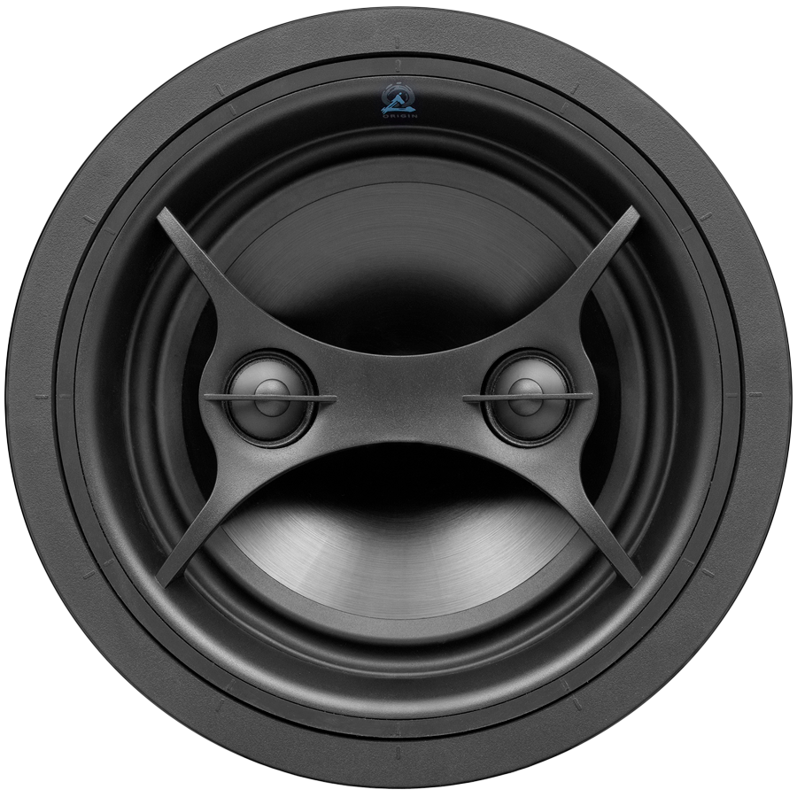 Origin Acoustics D83DT/SUR EX Explorer 2-Way In-Ceiling with 8'' IMG Woofer, Dual Aluminum Tweeters