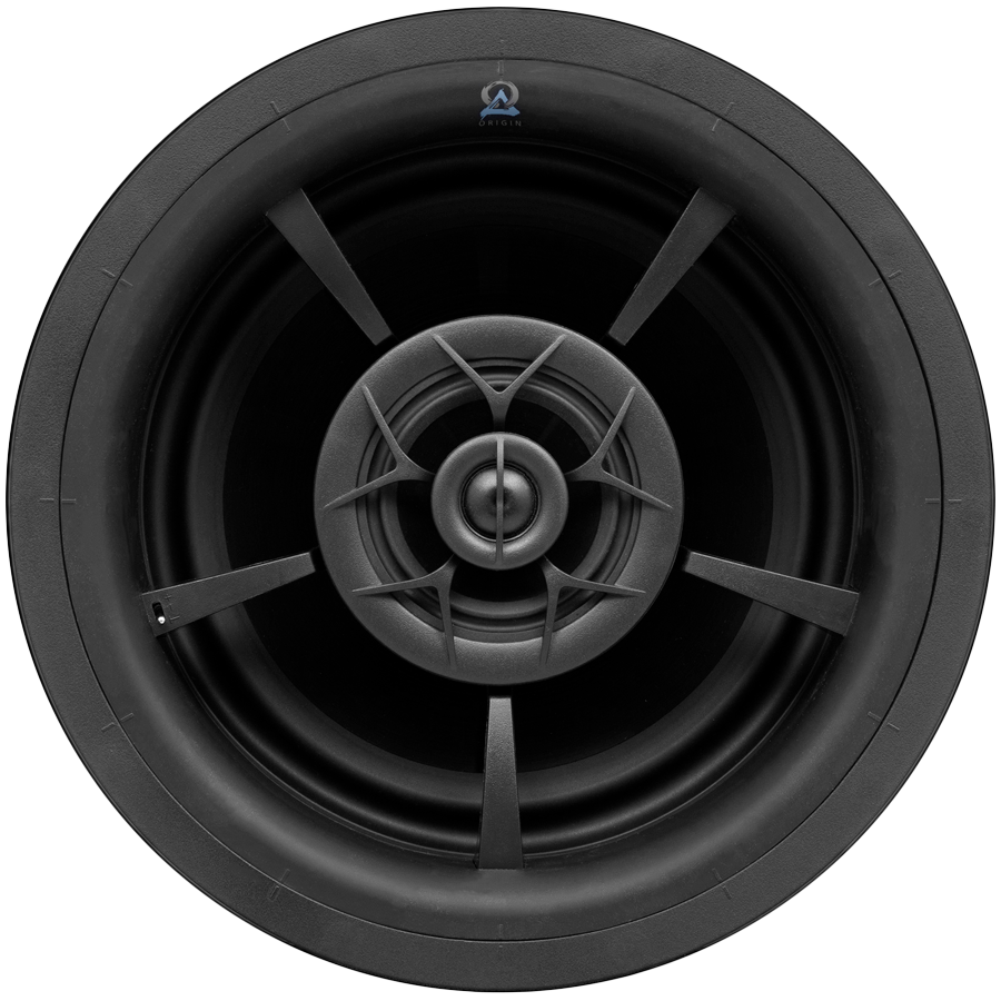 Origin Acoustics D105EX Explorer Fully Pivoting 3-Way In-Ceiling with 10'' IMG Woofer, Aluminum Tweeter