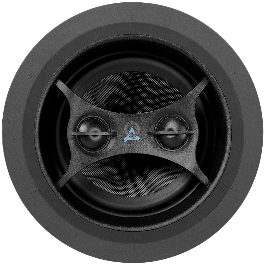 Origin Acoustics D57DT/SUR Director In-Ceiling Stereo Dual Silk DPSD Tweeter, 5'' Glass Fiber Woofer