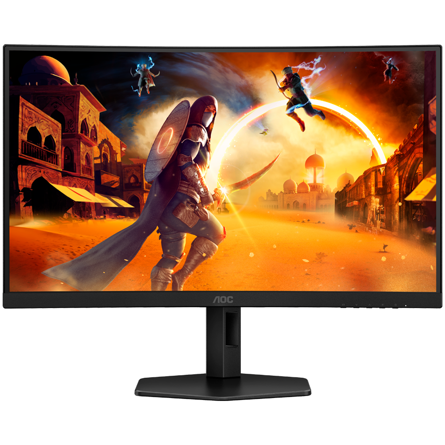 AOC Monitor Gaming CQ27G4X Curved 27", QHD (2560x1440), Fast VA, 1500R, 180Hz, 1ms (GTG), 300 cd/m2, 4000:1, Adaptive Sync, HDR10, 2x HDMI 2.0, 1x DP 1.4, HAS