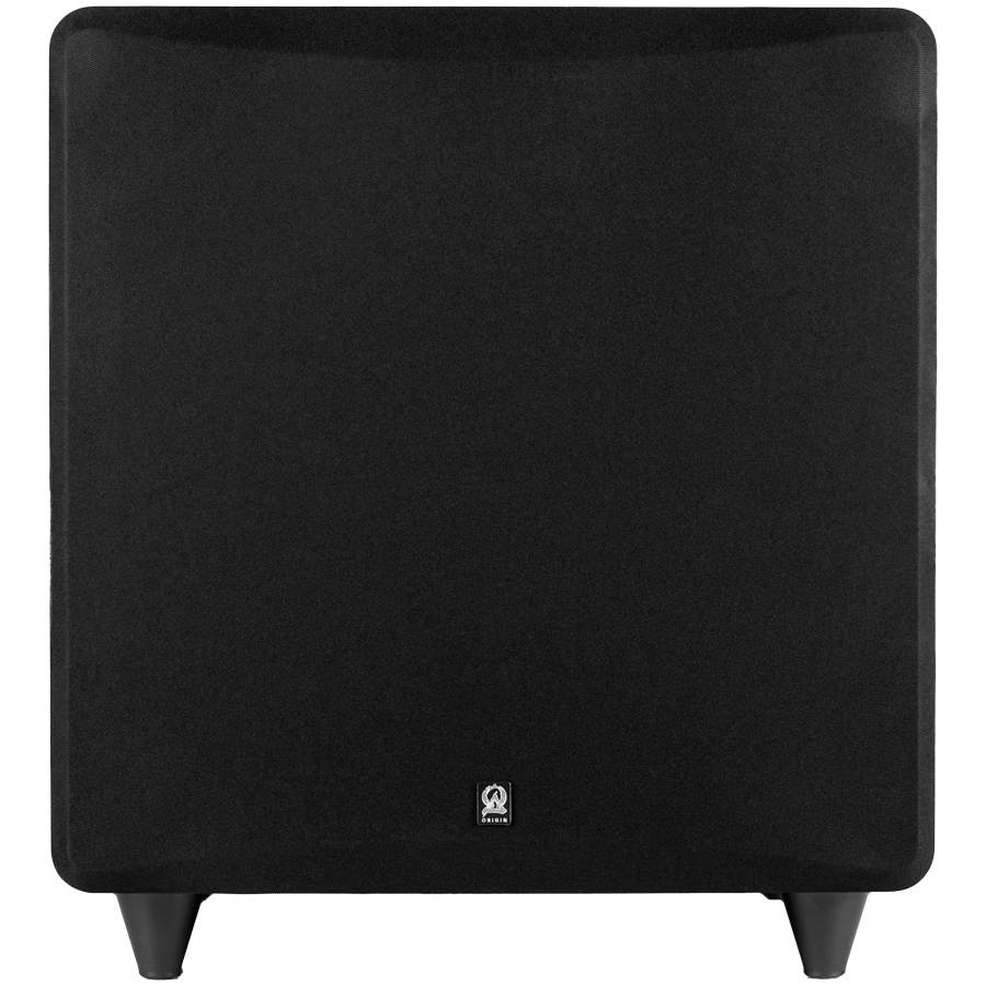 Origin Acoustics SUBV12P Performance Powered Subwoofer with Premium Line Grain Finish, 12'' Driver