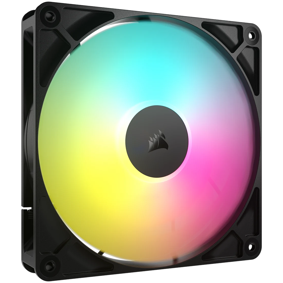CORSAIR RS140 ARGB, 140mm PWM ventilator, črn