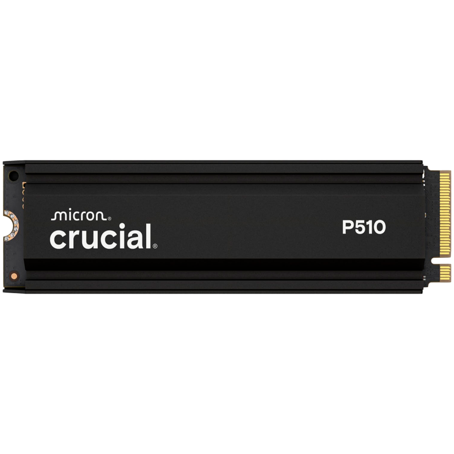 Crucial P510 2TB PCIe Gen5 NVMe 2280 M.2 SSD disk s hladilnikom