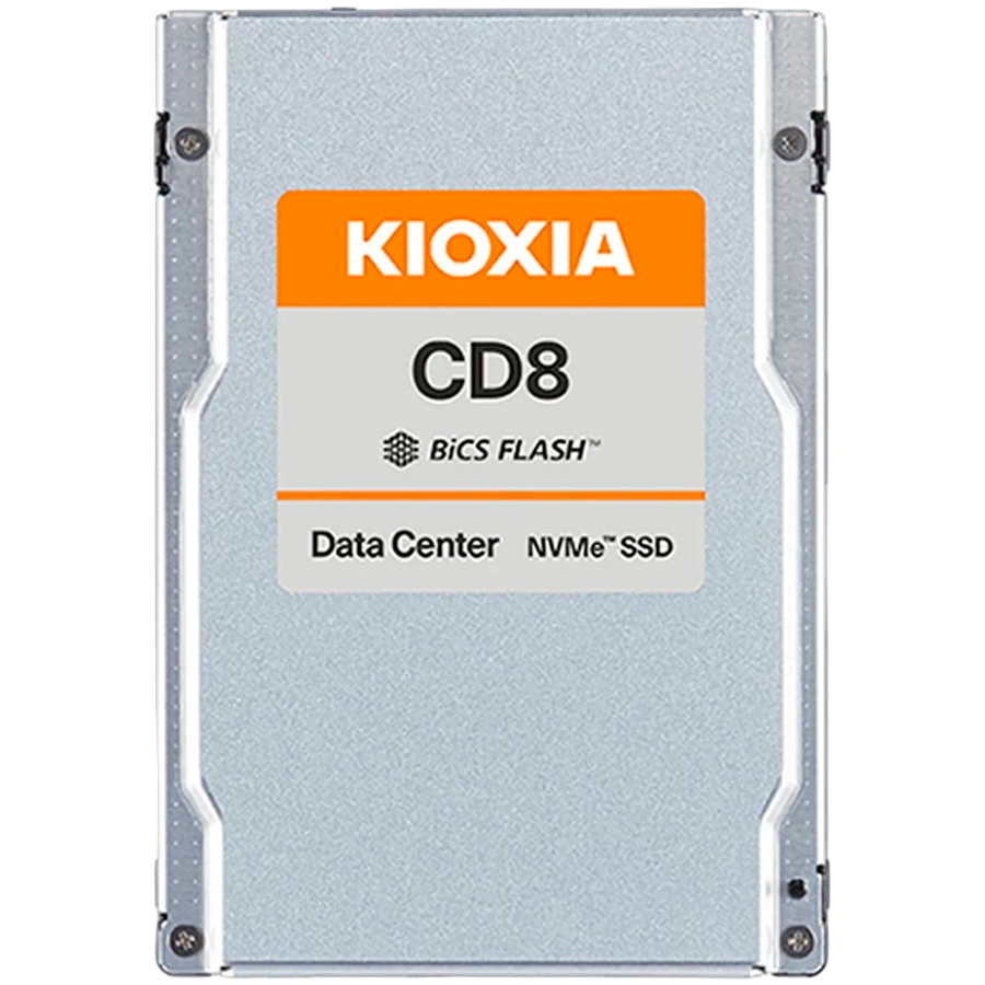 KIOXIA SSD (U.2 15mm, 3.84TB, PCIe Gen4 x4, BiCS FLASH TLC, CD8-R SIE)