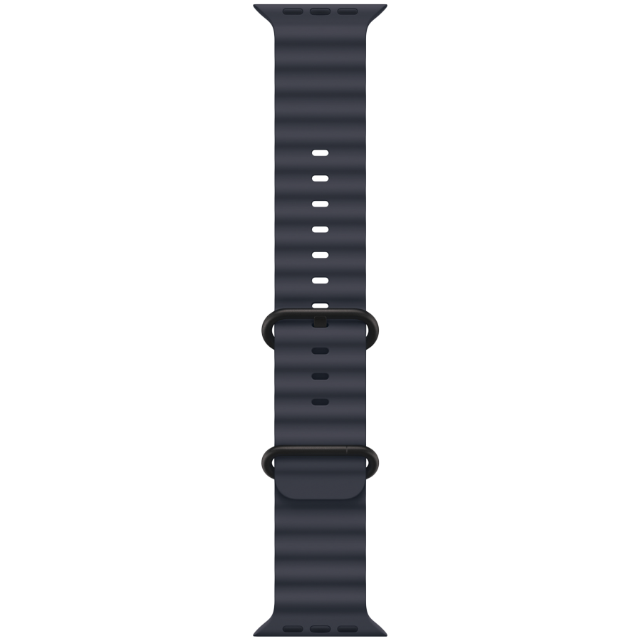 49mm Navy Ocean Band - Black Titanium Finish