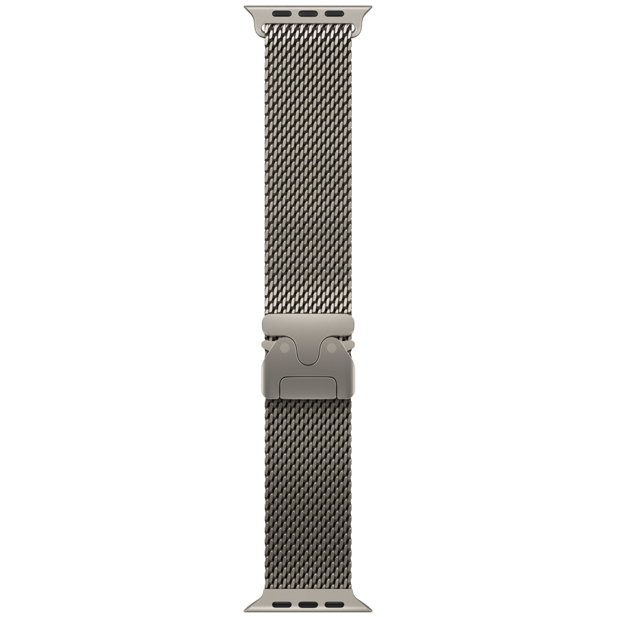 49mm Natural Titanium Milanese Loop - Small
