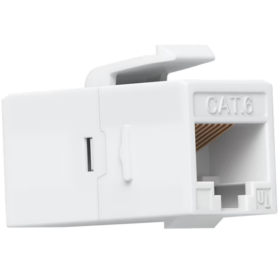 Ubiquiti UniFi UACC-Keystone-Coupler-C6 Cat6 keystone coupler, Easy snap-in installation on a blank patch panel, (12) Keystone Couplers per pack