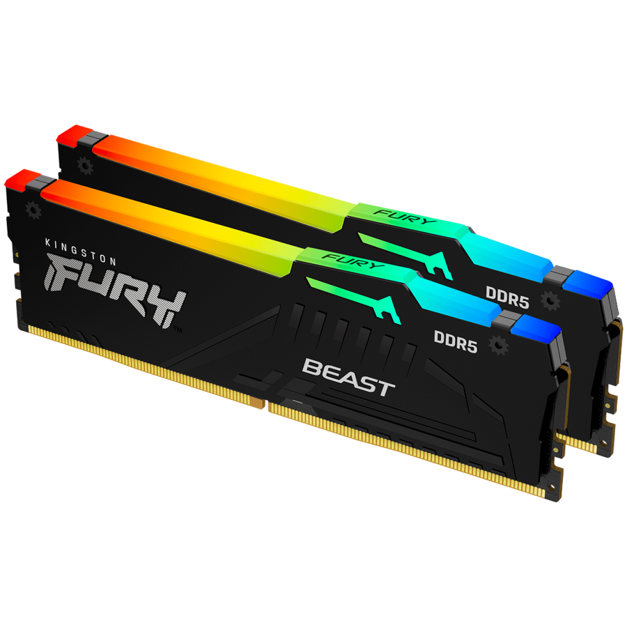 Kingston 64GB 6000MT/s DDR5 CL30 DIMM (Kit of 2) FURY Beast RGB EXPO