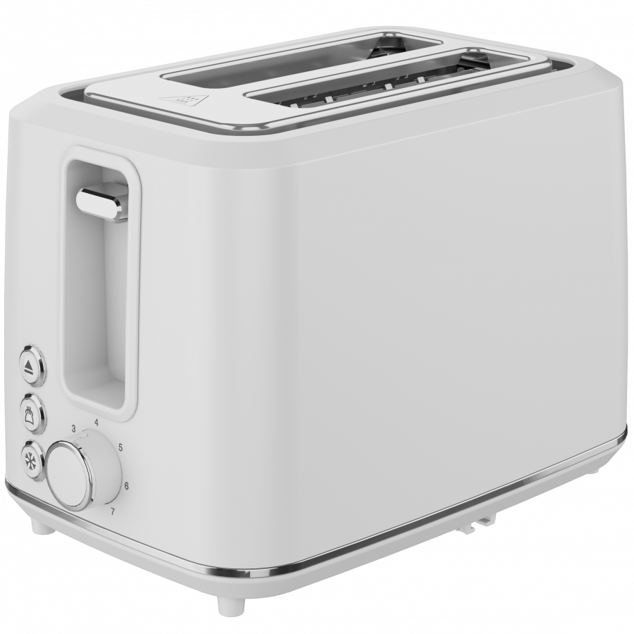 Electric Toaster, white, 220-240V, 50-60Hz, 920-1080W, 2 slots, 3 modes, 7 browning levels