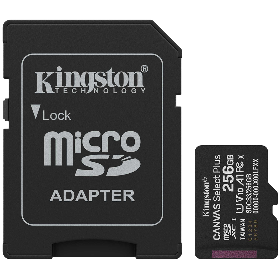 MEMORY MICRO SDXC 256GB UHS-I/W/ADAPTER SDCS3/256GB KINGSTON