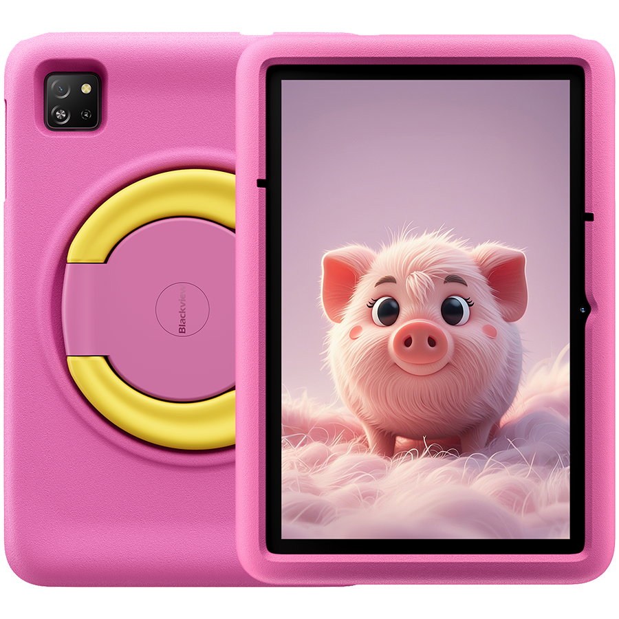 BLACKVIEW Tab A6 Kids WiFi 10.1-inch HD+ IPS 800x1280 A523 Octa-core 1.8GHz 4GB/128GB 5100mAh NO Charger 5MP Front/8MP Rear camera Android 15 Rose Pink