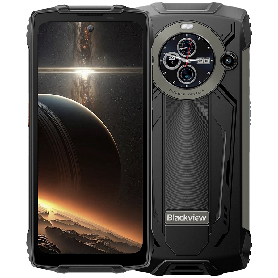 Blackview Rugged BV8200 LTE 6.5-inch FHD+IPS 1080x2400 120Hz Corning 3th + 1.3-inch 360x360 12+256GB MT8781 Octa-core 2.2GHz 8800mAh NO Charger CAM Front 32MP Rear 50+13MP IP68/IP69K/MIL-STD-810H NFC Fingerprint  Black