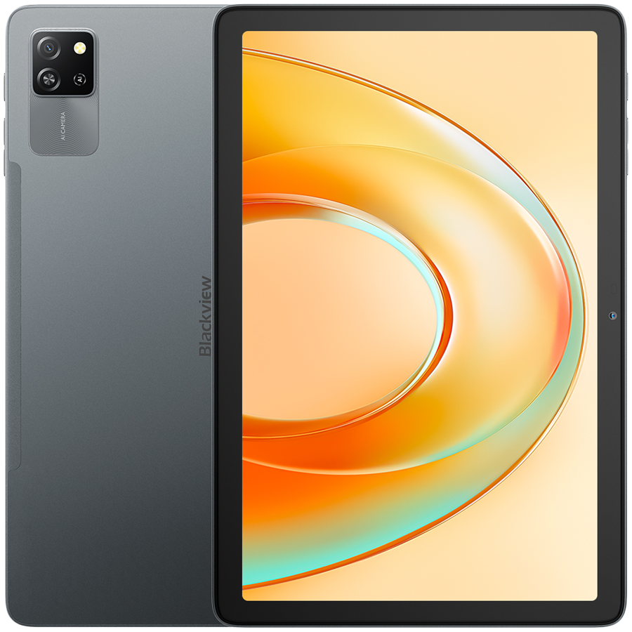 Blackview Tab 60 Pro SET LTE 10.1-inch HD+IPS 800x1280 60Hz 8GB/128GB, Octa-core T606 1.6GHz Cam Front 5MP Rear 8MP Battery 7700mAh + Charger USB Type-C Cable SIM tool Film Case Passive stylus Mouse Keyboard EN Android 15 Volcano Grey