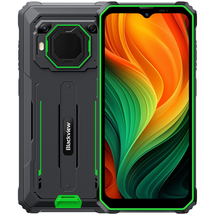 Blackview BV6200 Plus LTE 6.56" HD+IPS 720x1612 90Hz  8+256GB Unisoc T606 Octa-core 1.6GHz CAM Front 13MP Rear 16+2MP IP68/IP69K/MIL-STD-810H NFC Fingerprint 11000mAh NO Charger Android 14 Green