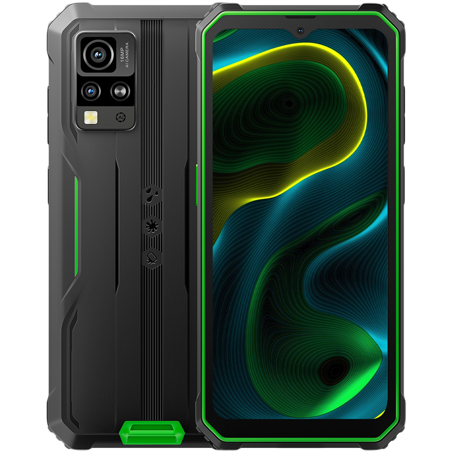 Blackview Rugged BV4800SE LTE 6.56" HD+IPS 720x1612 90Hz 4Gb+64Gb UMS9320E Octa-Core 1.8GHz CAM Front 8MP Rear 16MP+2MP NFC 5100mAh NO Charger Android 15 Green